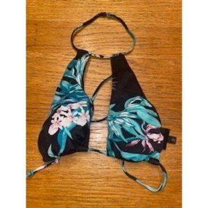 L.A. Hearts Halter Floral Bikini Top-XS